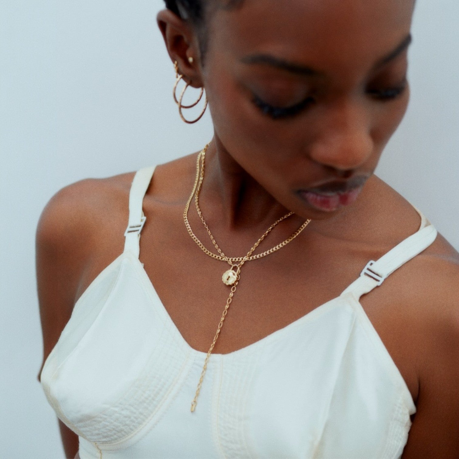 Maria Black Saffi Necklace 50 cm Forgyldt