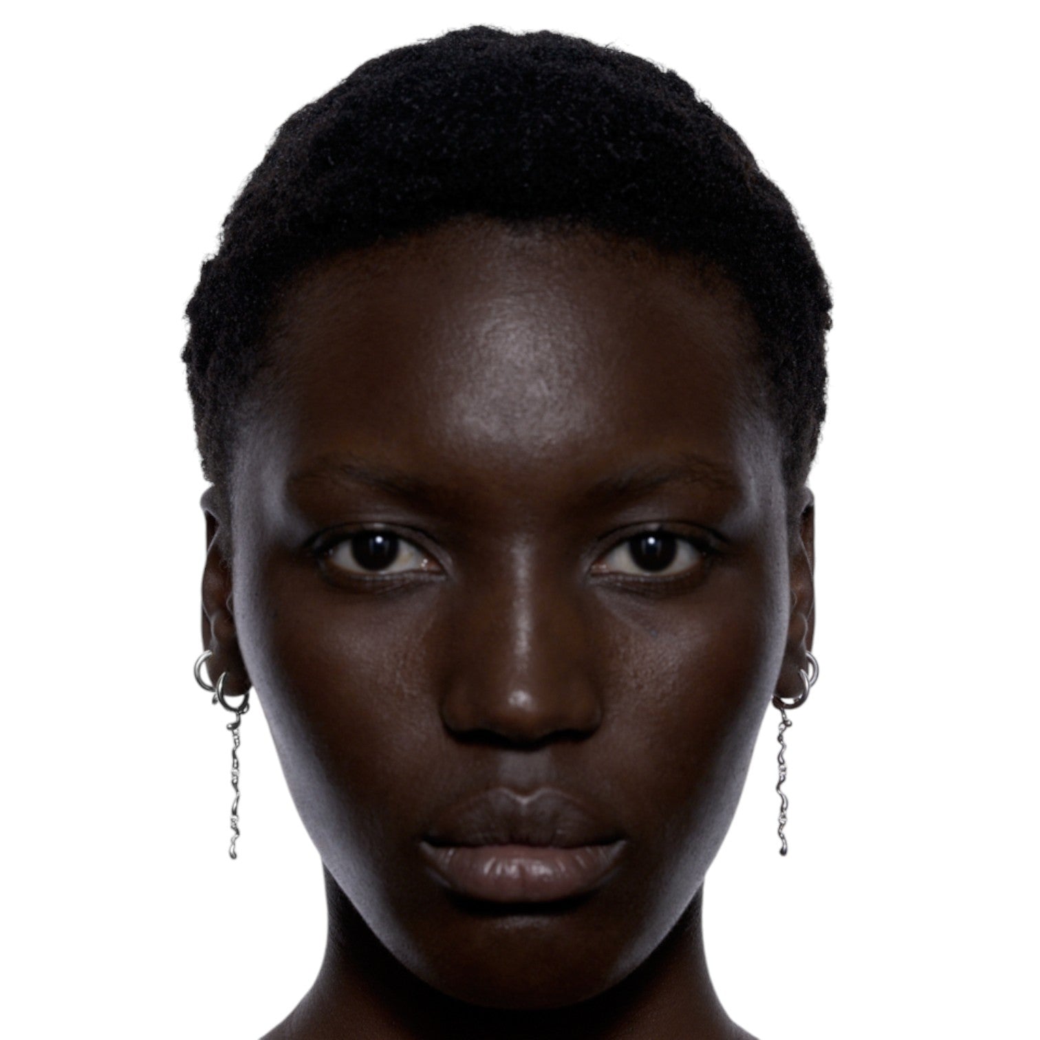 Maria Black Ramen Dai Huggie Silver