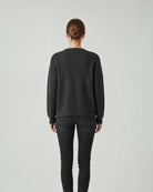 Studio Kopenhaken Bala Cardigan Dark Grey Melange Back